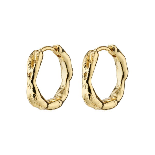 Eddy Small Gold Plated Hoops
