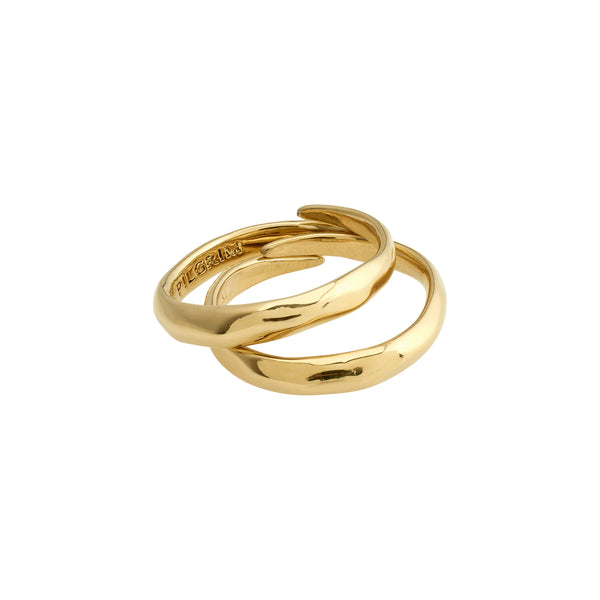 Addison Gold Plated Ring Set