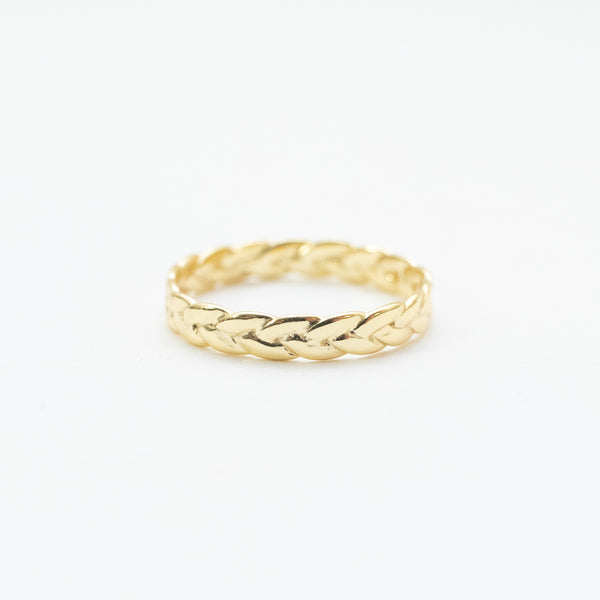 Gold Plated Braided Ring
