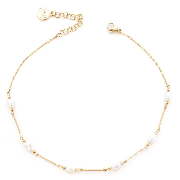 Gold Plated Coco Choker Necklace